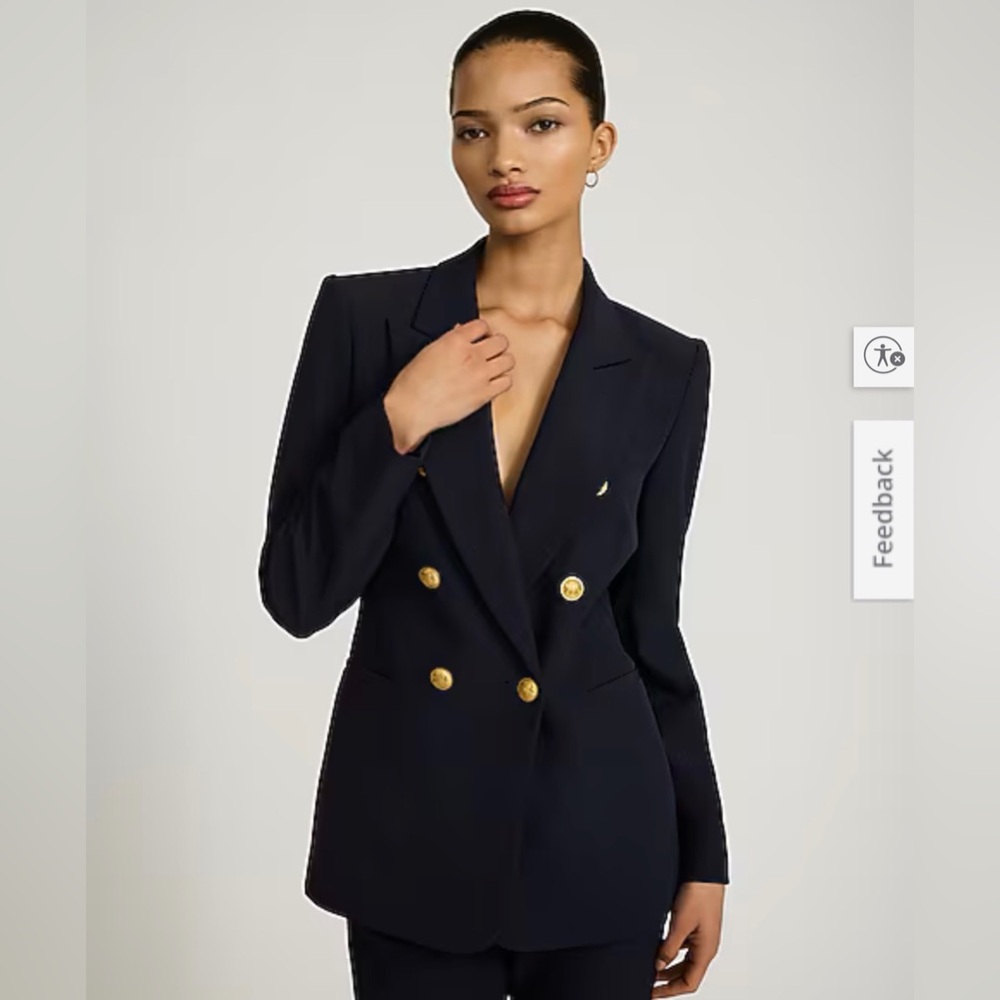 Express Black Blazer with Gold Buttons